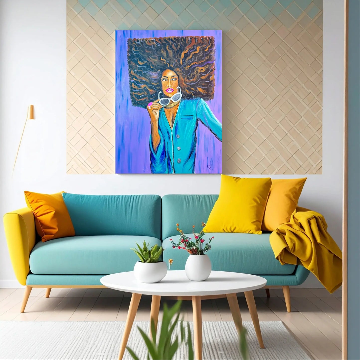 Square Hair Don’t Care – 16x20 Fine Art Print by Gena Rynae