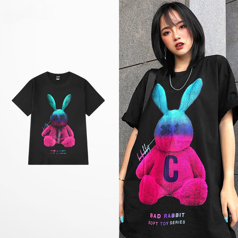 Short-sleeved Men And Women Oversize Tide Brand T-shirt - My Store