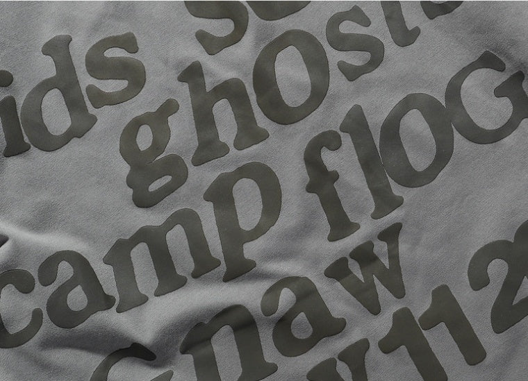 Printed Heavy Loose OVERSIZE Round Neck Short Sleeve T-shirt - My Store