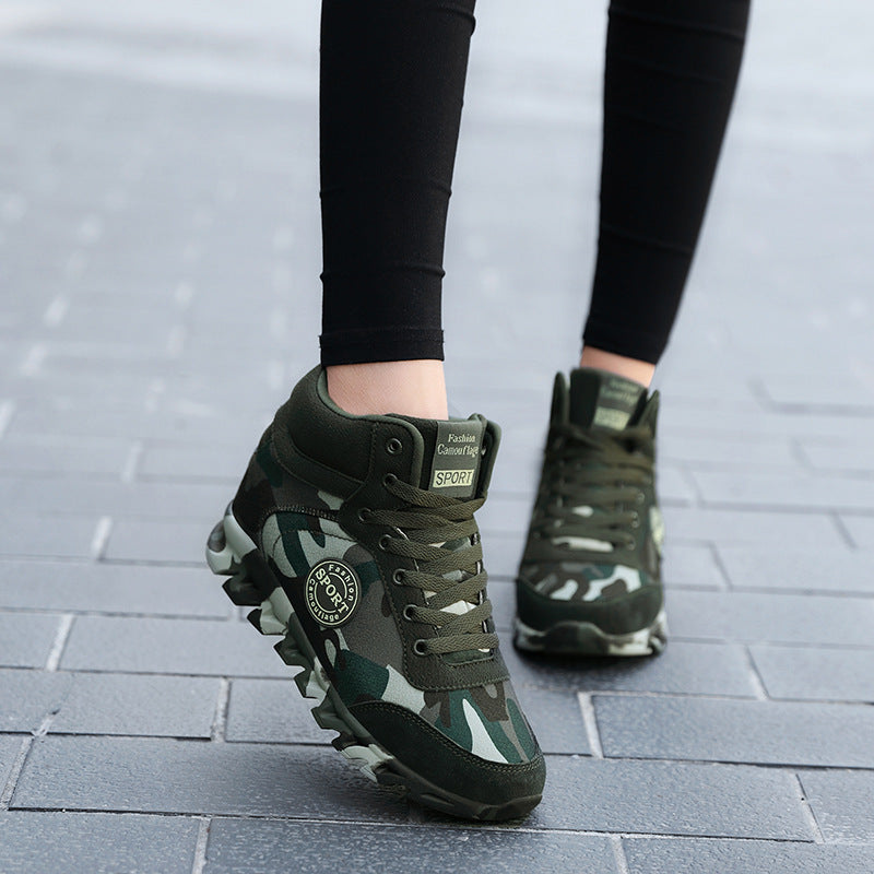 Women's Casual Camouflage Increased Sneakers - My Store