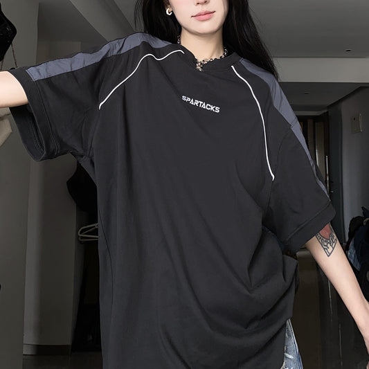 Women's INS Summer Loose Short Sleeve T-shirt Oversize - My Store