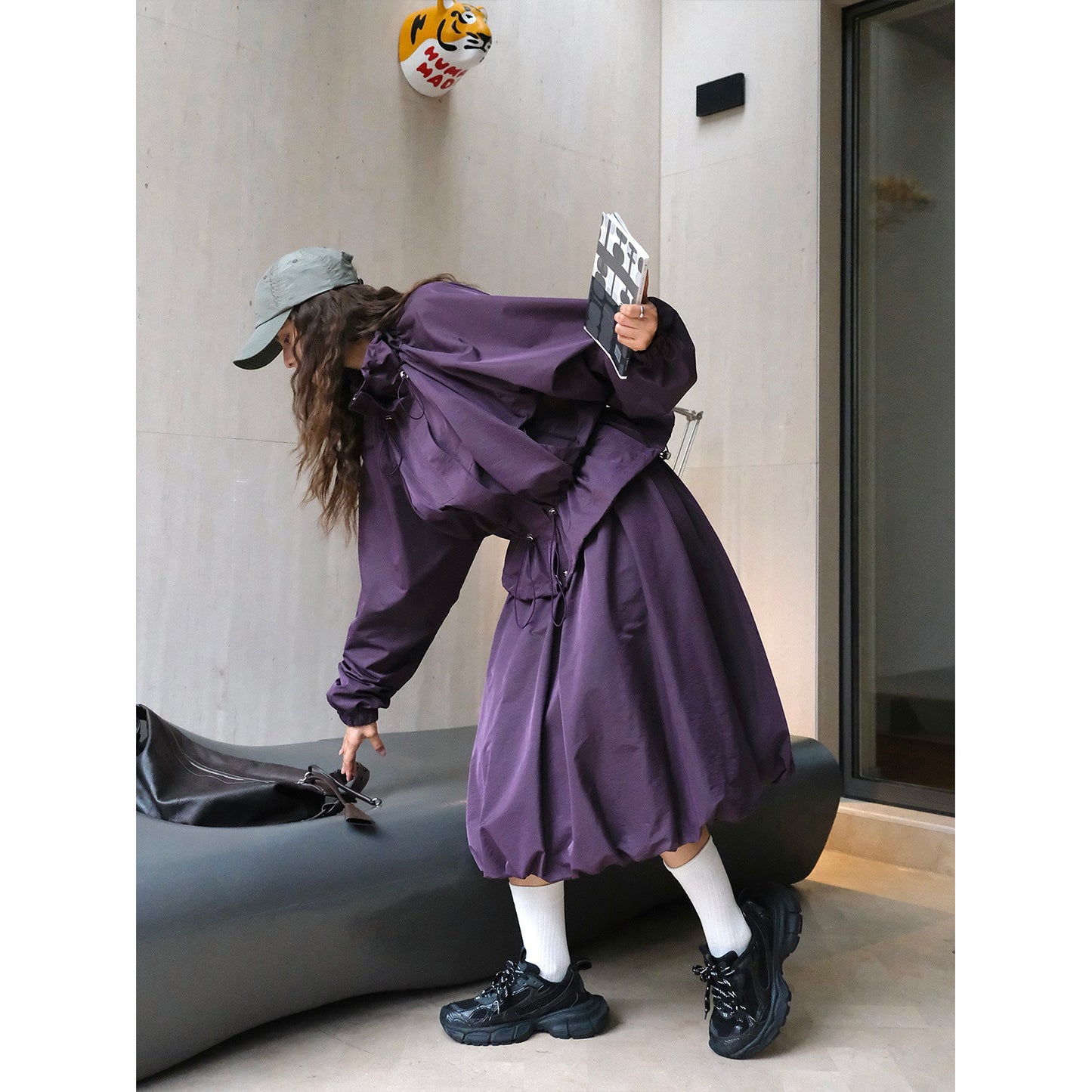 Japanese retro design silhouette flower bud jacket loose and comfortable slimming jacket for women - My Store