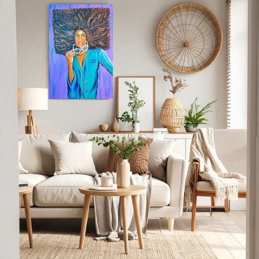 Square Hair Don’t Care – 16x20 Fine Art Print by Gena Rynae
