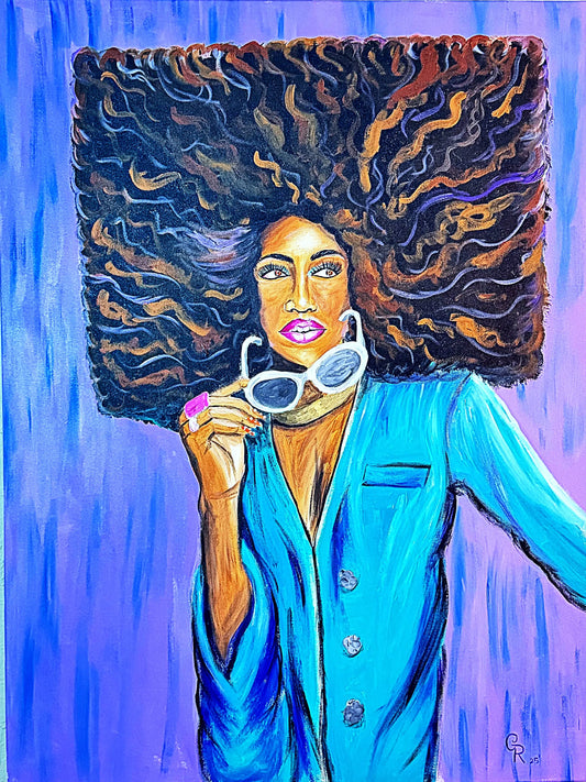 Square Hair Don’t Care – 16x20 Fine Art Print by Gena Rynae