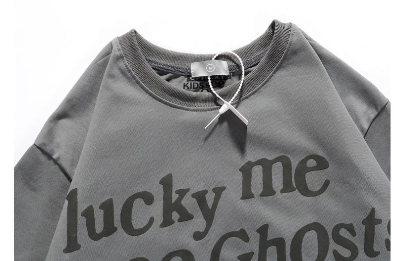 Printed Heavy Loose OVERSIZE Round Neck Short Sleeve T-shirt - My Store