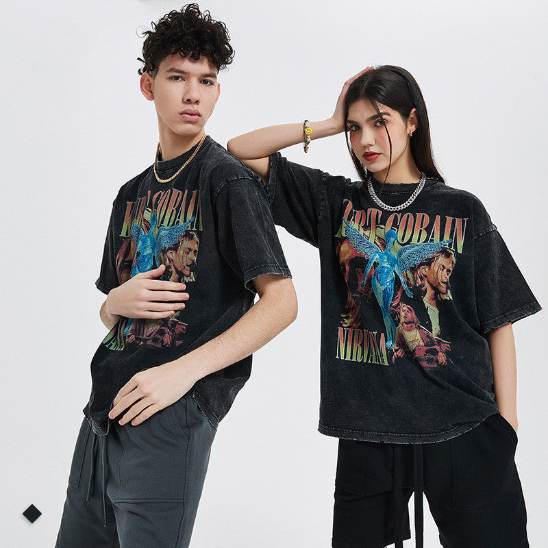 Men's Summer Vintage Print T-Shirt OVERSIZE - My Store