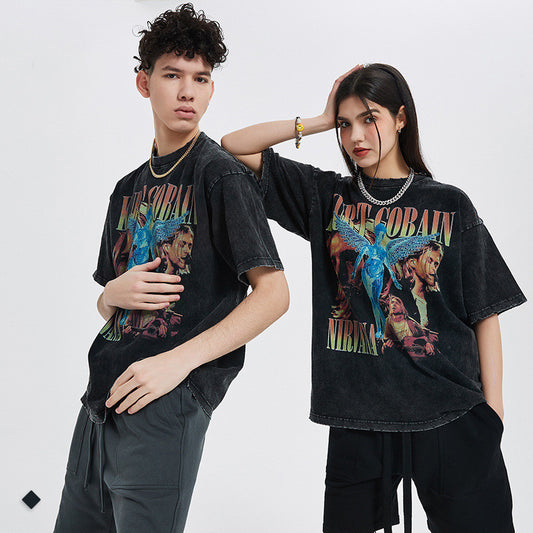 Men's Summer Vintage Print T-Shirt OVERSIZE - My Store