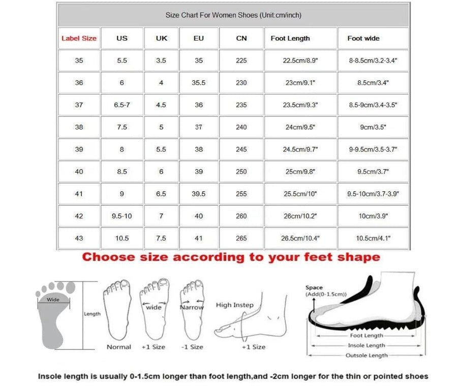 Flat Platform Wedge Casual Sneakers - My Store